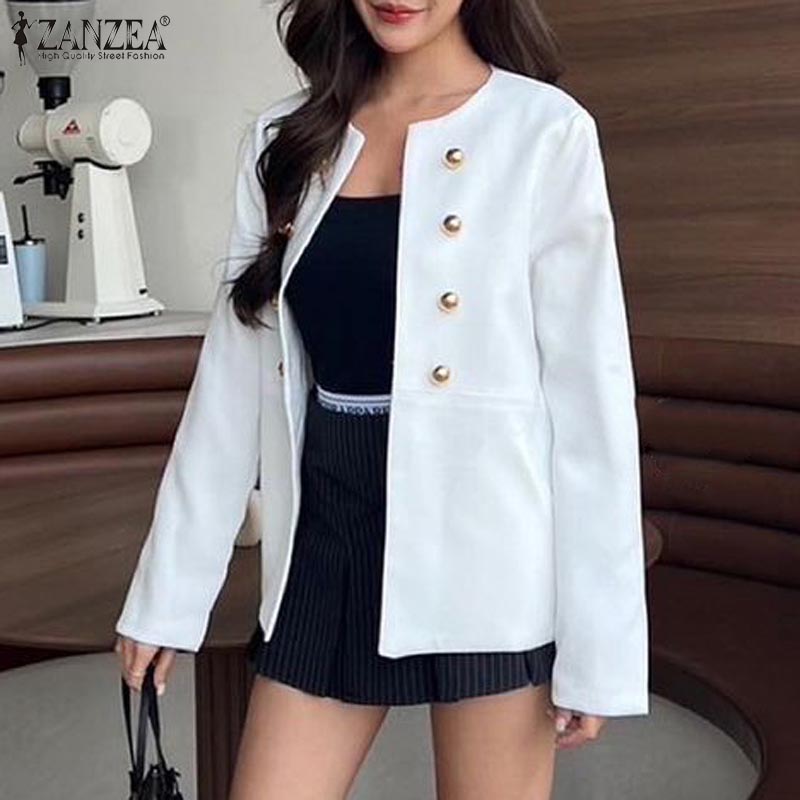 

ZANZEA Женский повседневный кардиган с длинными рукавами, тонкая верхняя одежда