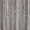 Shower Curtains Flower Embossed Grey Shower Curtain Postal Style Wet Separation PEVA Luxury Dark Dry Waterproof for Toilet 180cm