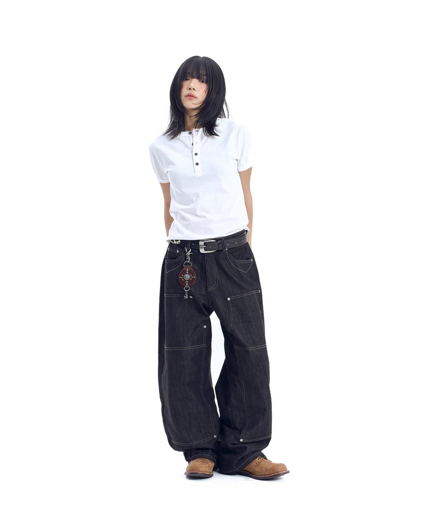 AAKAM Boots Ringer Top (White)
