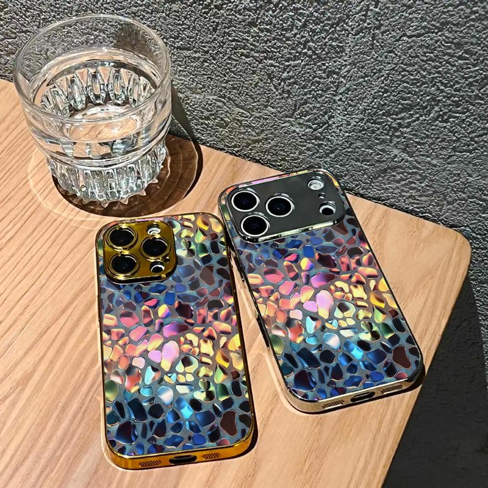 New model Exquisite Bestseller Phone Case Electroplated Glass PhoneCase for iPhone 17 16 15 14 13 12 11pm Pro Plus tablet case