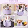360° Rotating Desk Organizer - 5-Slot Pencil Holder with Large Storage Capacity, Cute Office & School Supplies Cup In Seven Colors, Utility Hooks