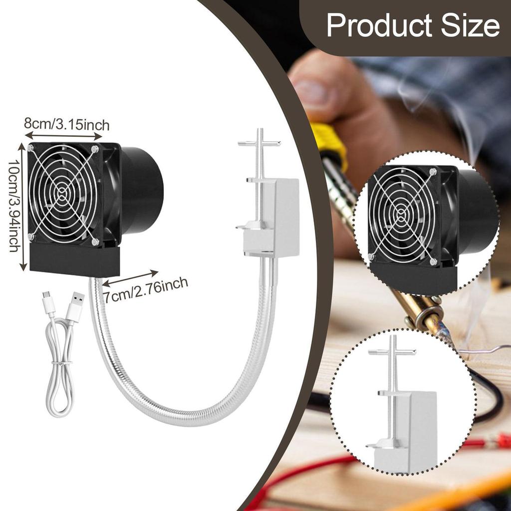 Adjustable Exhaust Fan for Soldering with Smoke Removal Function Garage and Workshop