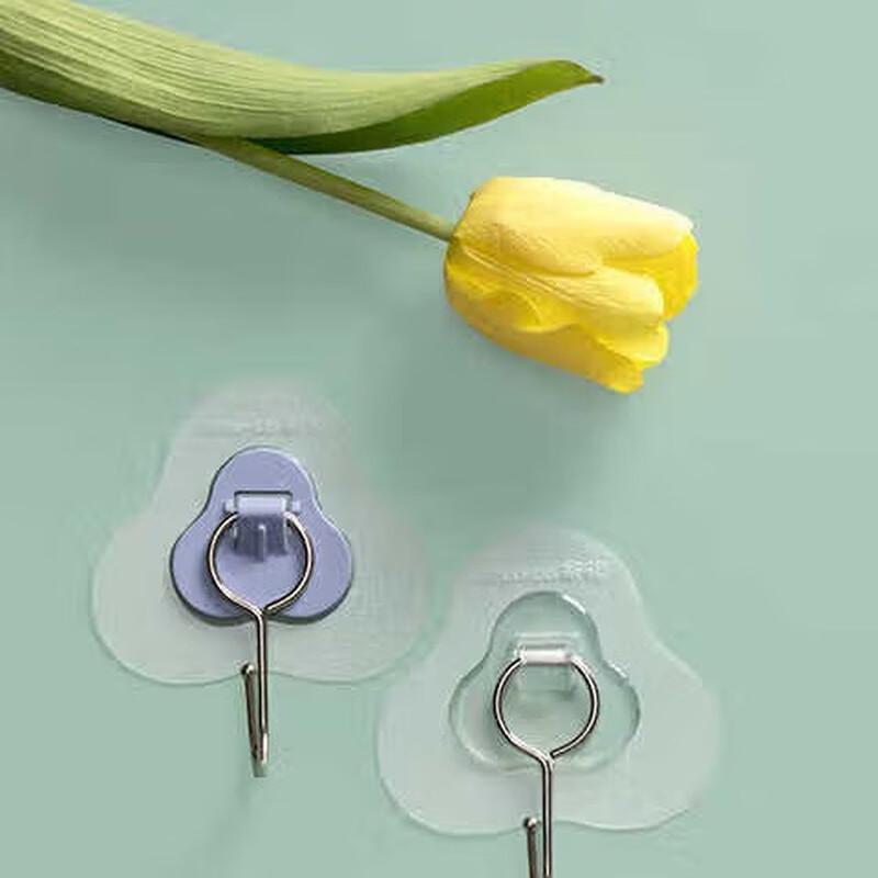 Camellia Three-Petal Seamless Adhesive Hooks