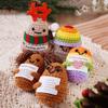 New Handmade Knitted Positive Energy Glasses Potatoes With Card Home Room Decoration Funny Woo lCrochet Potato Ornament Gifts