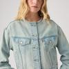 Levis Relaxed Short Casual Style Simple Design Street Fashion Denim Jacket Unisex Jackets 006EZ-0002