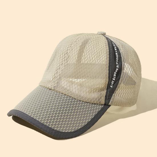 Curved Brim Lightweight Quick Dry Breathable Full Mesh Running Hat