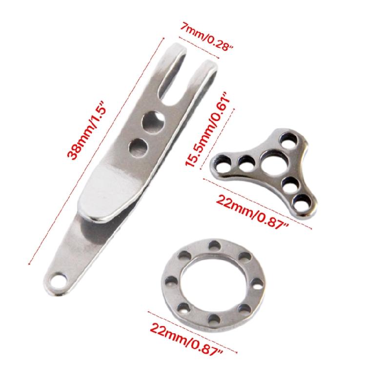 Suspension Pocket Clip Stainless Steel Clip Hanger Pocket Clip for Outdoor Use