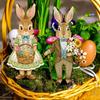 Easter Bunny Garden Stake Weatherproof Spring Yard Art Stake Festive Rabbit Egg Gnome Lawn Stake for Outdoor Planter Flower Bed Easter Decoration