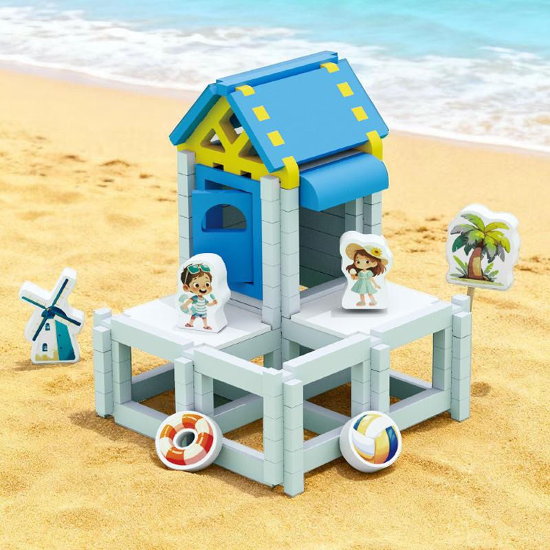 Cpc Ce Early Education Tenon And Mortise Structure Building Block Children'S Education Varied Building Splicing Stacking Wooden Toys