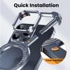 Oatsbasf Z-Form Metall Magsafe Handyhülle für iPhone 12 Pro/Pro Max Handy Schutzhülle Magnetischer Kabelloser Lade Stoßfänger