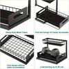 Kitchen Multi-functional Pull-out Double-layer Storage Rack, Sink, Bedroom, Living Room, Desktop Organization Rack Shelves