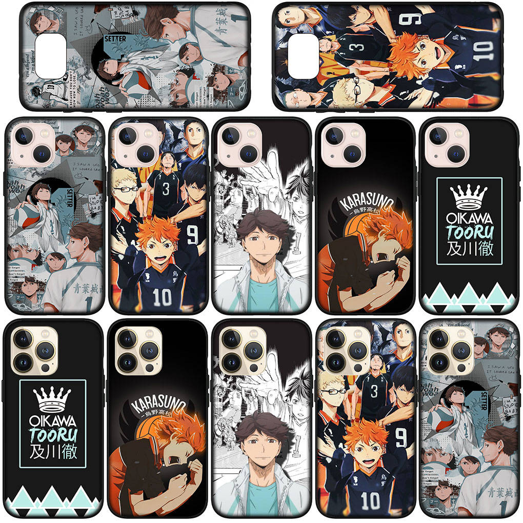 Phone Case for Samsung Galaxy S25 S24 S23 iPhone 16 15 Xiaomi Redmi Note 14 13 12 16E X 11 Pro Max Moto Huawei Oikawa Tooru Haikyuu Shoyo Hinata Cover