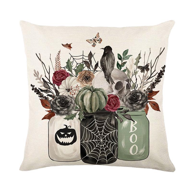 

Хэллоуин веселая тыква подушка чехол праздничный пародия домашняя атмосфера украшение диван подушка чехол Чехол для подушки 45*45cm JYM471-4