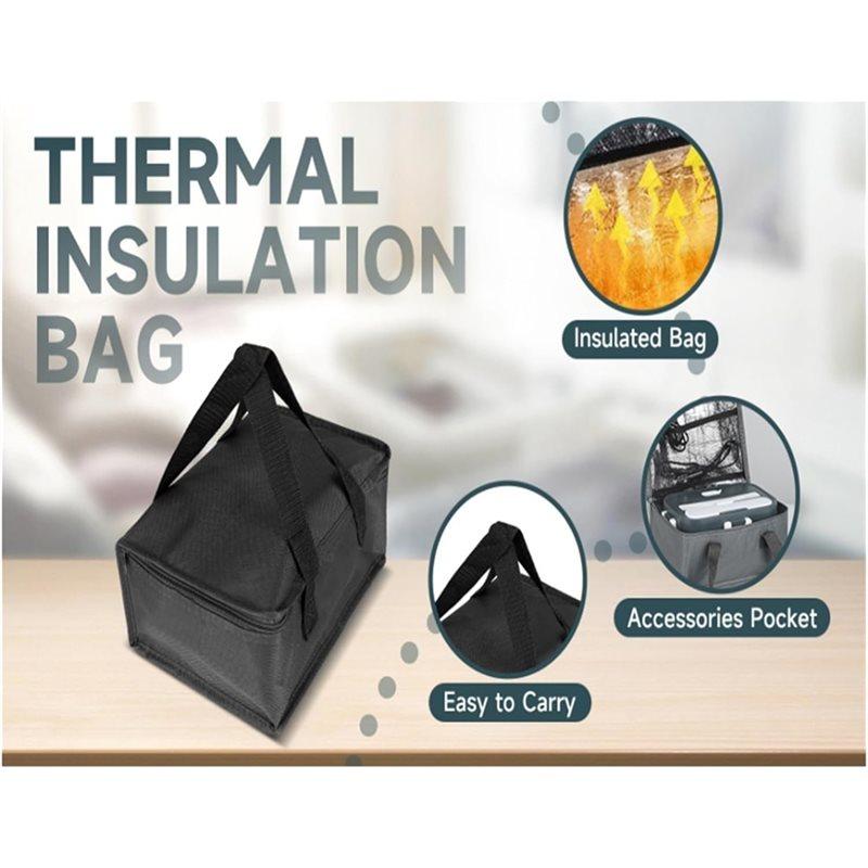 A84E-Electric Lunch Box Portable Food Warmer With Fast Heating (1.8L) Ideal For Travel, Work, Or The Car EU Plug