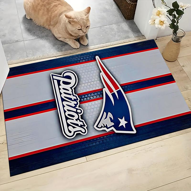 Patriots Team Spirit Carpet Rug Soft Washable Anti Slip Home Living Room Sofa Mats Personalized Christmas Rug