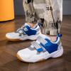Buty do badmintona cztery pory roku buty dziecięce oddychające fluorescencyjne outdoorowe halowe oddychające rzepy treningowe odporne na zużycie buty sportowe