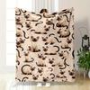 Siamese Cats Pattern Blanket Design Patterned Flannel Blanket Perfect for the Bedroom Living Room, Sofa, or a Little Nap
