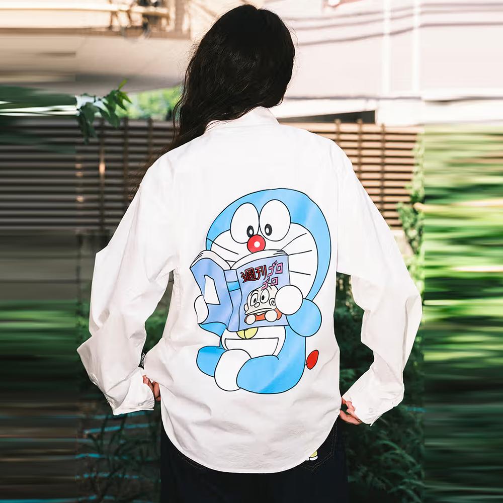 Palace x Doraemon Shirt White Unisex Tops P29SHT001