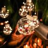 Christmas Transparent Wish Ball Curtain Lights, LED Snowman Decorative String Lights, Holiday Atmosphere Lighting