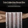 34mm Plastic Coin Case - Round Protective Holder for Foreign Coins