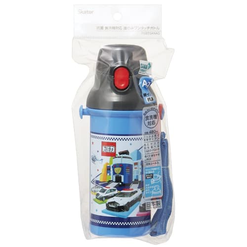 Skater Children's Plastic Water Bottle 480ml Ag+ Antibacterial Tomica 22 Boys Made in Japan PSB5SANAG-A