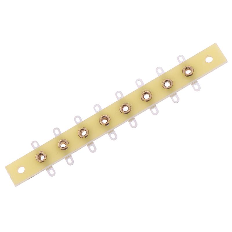 1ks 8kolíkový Fr4 Tag Strip Turret Terminal Board Generic Fr Hifi Vintage Amp Diy