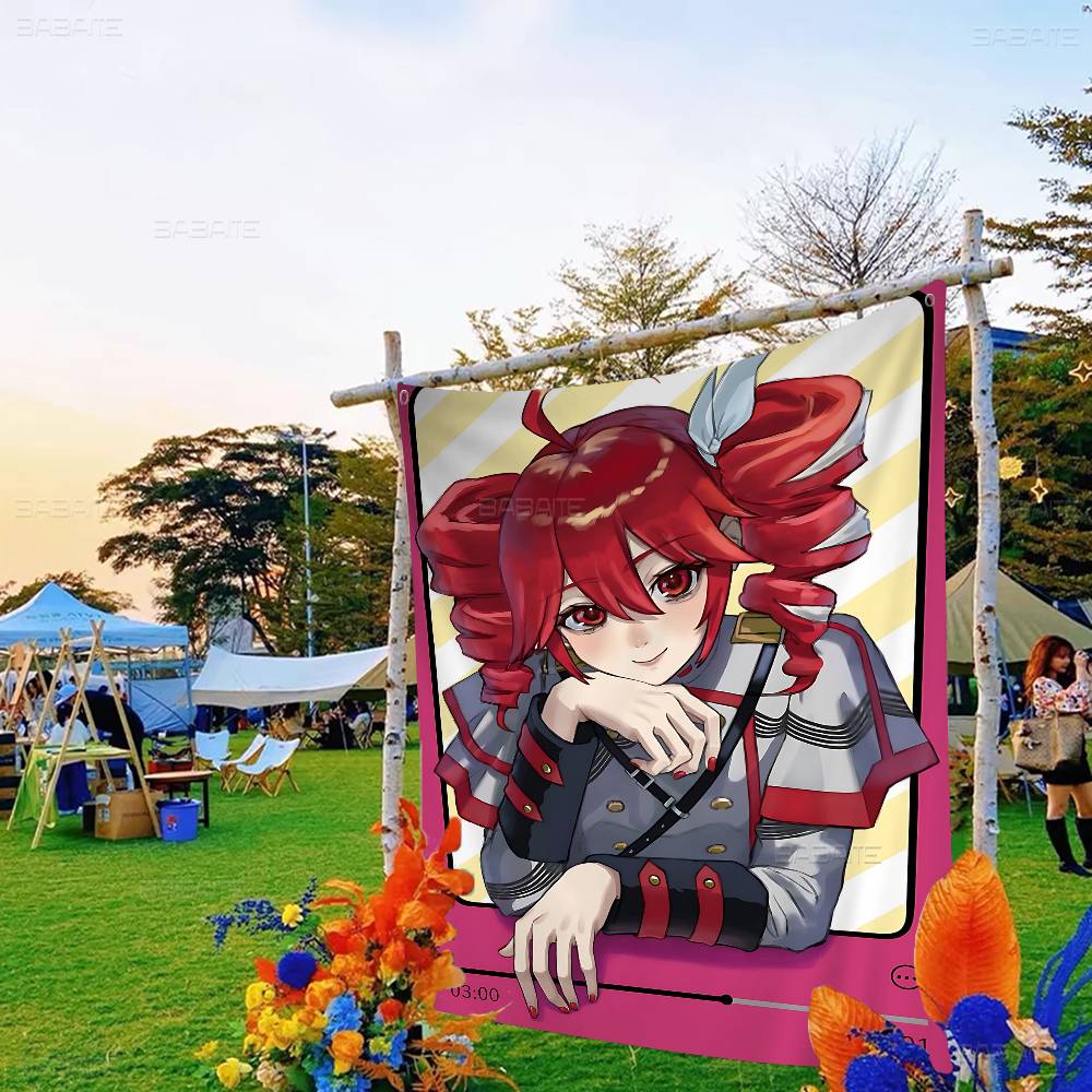 Popular Virtual Singer Kasane Teto Anime Large Size Shop Art Promotion Advertising Booth Flag Hanging Banners