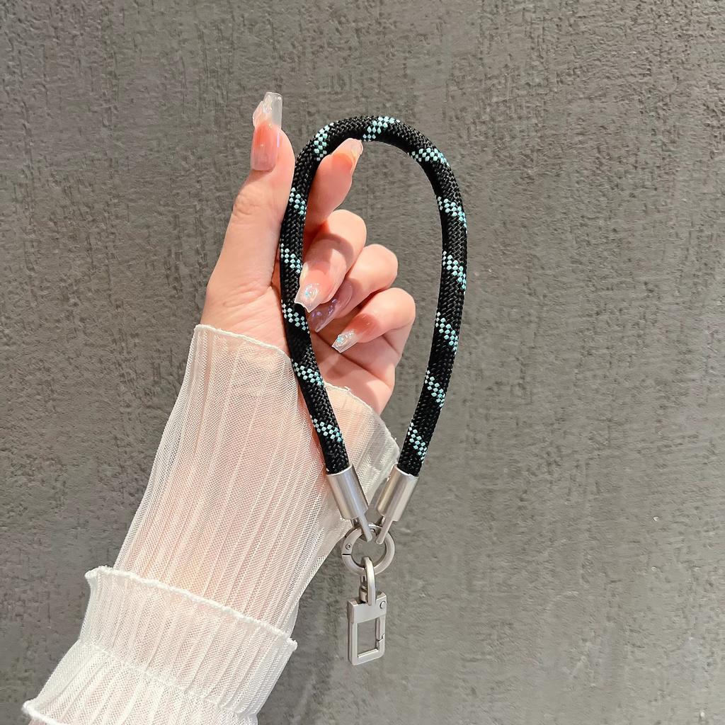 Popular Mobile Phone Lanyard Strong 8mm Nylon Rope Wrist Portable Keychain Bag Pendant Anti-loss Short