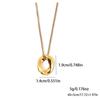 Elegant Titanium Steel Geometric Necklace for Women - Versatile, Non-Fading, Light Luxury Style