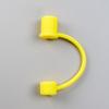 5Pcs Silicone Straw Cover for 8mm Large Diameter Straws Toppers U-Shaped Lanyard Straw Lid Dust-Proof Reusable Straw Protector for Glass Stainless