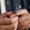 Vintage Cracked Open Ring Men Women Adjustable Plated Copper Midi Finger Retro Style