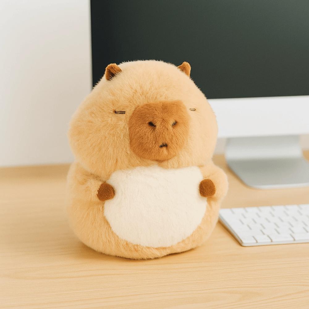 Plastic Capybara Plush Toy Model Handmade Panda Rocking Toy  Birthday Cake Decor
