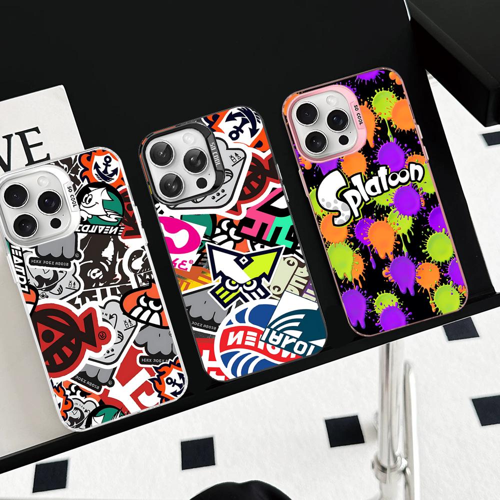 Splatoon Phone Case For IPhone 16 15 14 13 12 11 Pro Max X XR XSMAX 8 7 Plus Matte Shockproof Back Cover