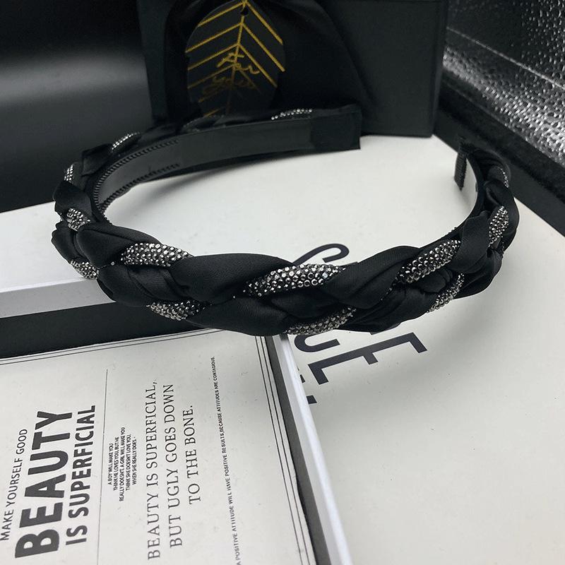 2024 Fashion Rhinestone Double Row Non-Slip Tooth Hair Clips & Headbands for Women