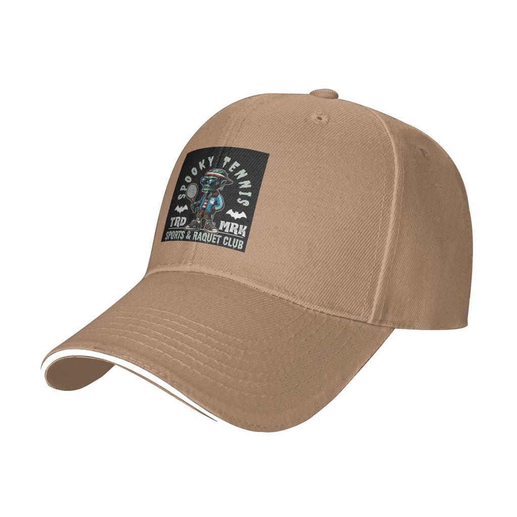 Spooky tennis sports and Raquet club Cap Casual Baseball Caps Adjustable Hat Hip Hop Summer Unisex Baseball Hats Customizable
