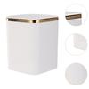 Kleiner Mülleimer Mini-Abfallkorb mit Druckdeckel Schreibtischmülleimer Abfallkorb für Wohnzimmer Büro Schlafzimmer daneben