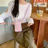Women Small Square Cell Phone Crossbody Mini  Shoulder Bag Shopping Tote Bag
