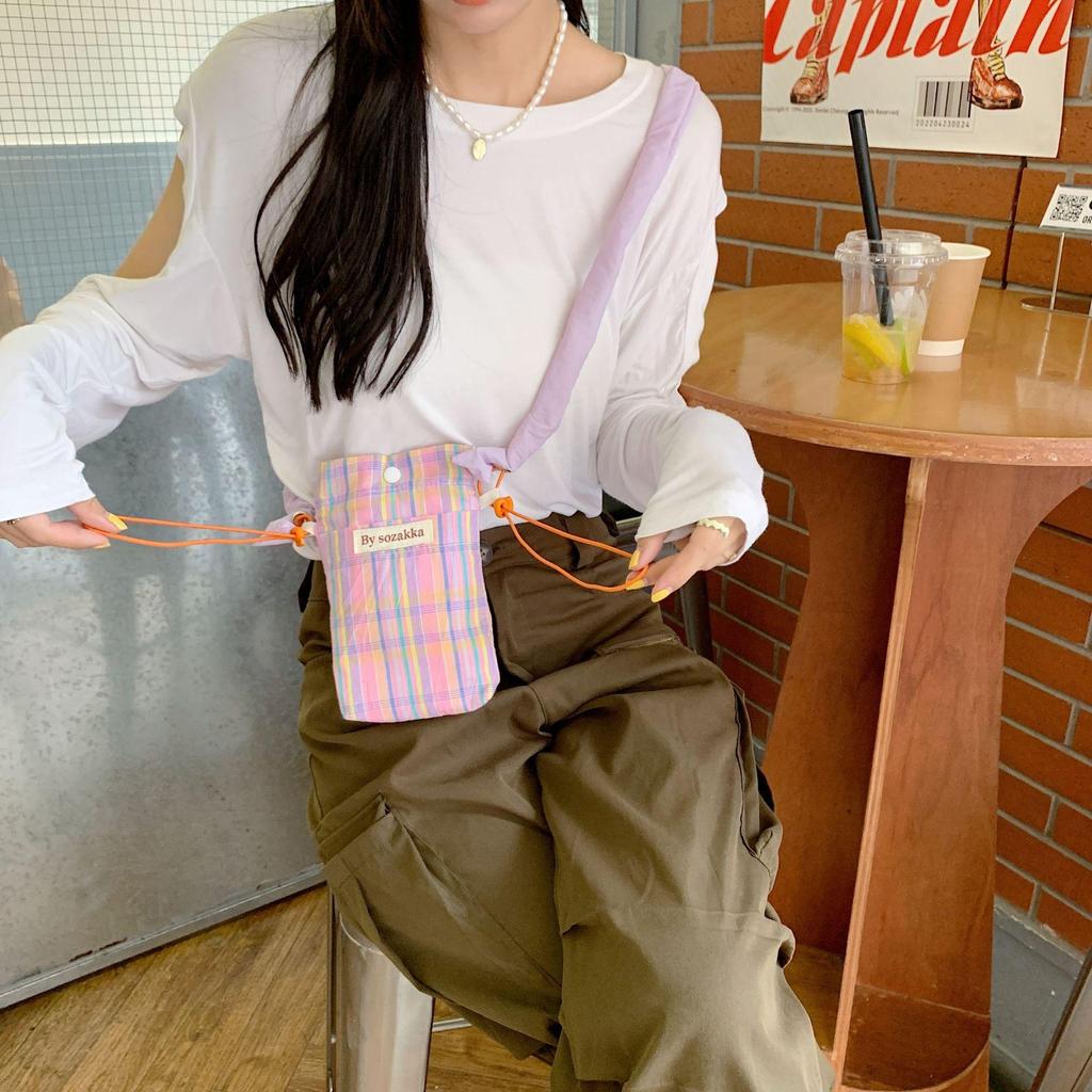 Dámská malá čtvercová mobilní taška Crossbody Mini přes rameno Nákupní taška