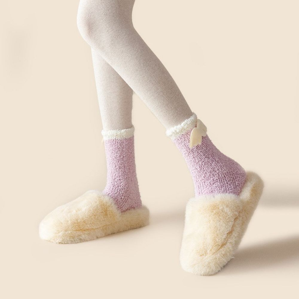 Fluffy Comfortable Breathable Coral Fleece Socks Floor Socks Women Thicken Socks Student Socks