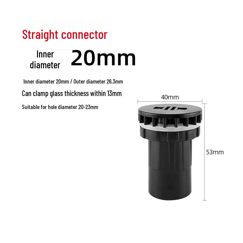 UPVC Fish Tank Plumbing Fittings: Hard Water Pipe Connector & Elbow Tee (Black)