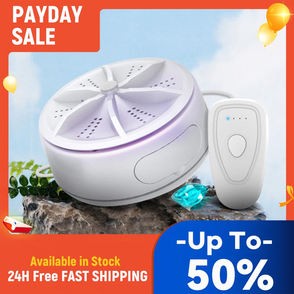 Mini Turbo Washer Cyclic Cleaning Mini Ultrasonic Turbo Washer Low Noise Design Portable Tools for Intimate Clothes Socks Towels China Mainland