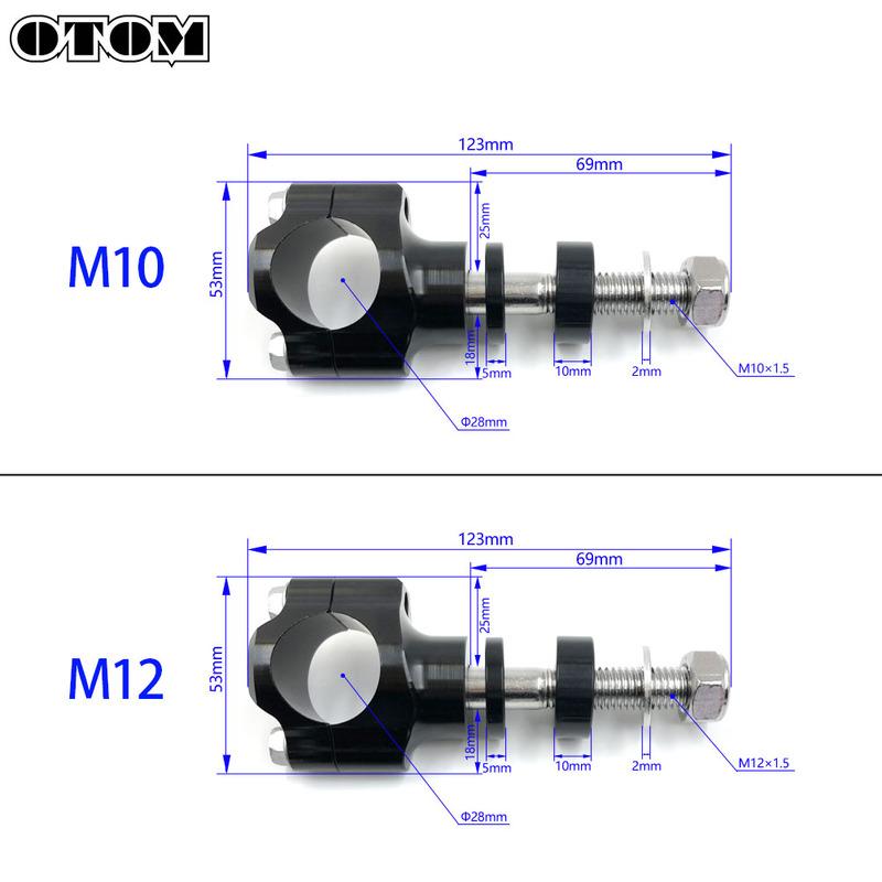 OTOM Motorcycle 1 1/8" 28MM Handlebar Risers Bar Mount Clamp For HONDA KTM KAWASAKI Yamaha Suzuki Dirt Bike Motorcycle Enduro