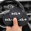 2 Pack Car Carbon Leather Water Coaster Anti-Noise Coaster Pads for Kia Sportage Ceed Picanto Rio ProCeed Niro 5 3 4 K7 K5 K8 K3