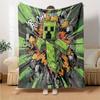 Minecraft Flannel Blanket, High quality Comfortable for All Seasons, Home Decor, Warmth and Comfort