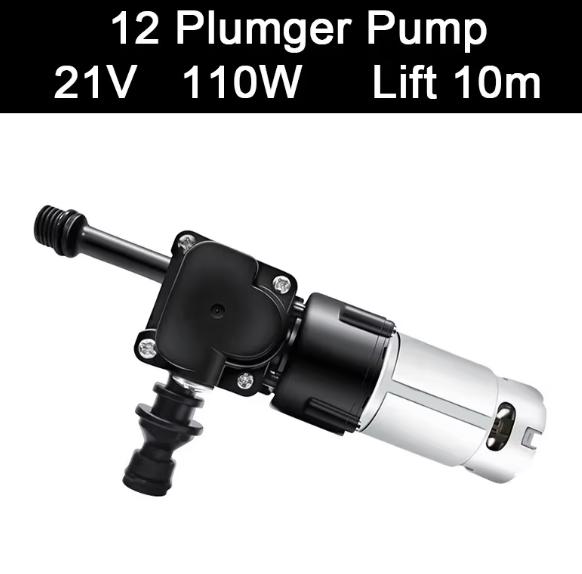 Nettoyeur Haute Pression Sans Fil à Pompe à Piston pour Lavage de Voiture à Domicile Tête de Pompe Nettoyeur Accessoires Pistolet à Eau Pompe à Eau Booster Moteur Haute Pression