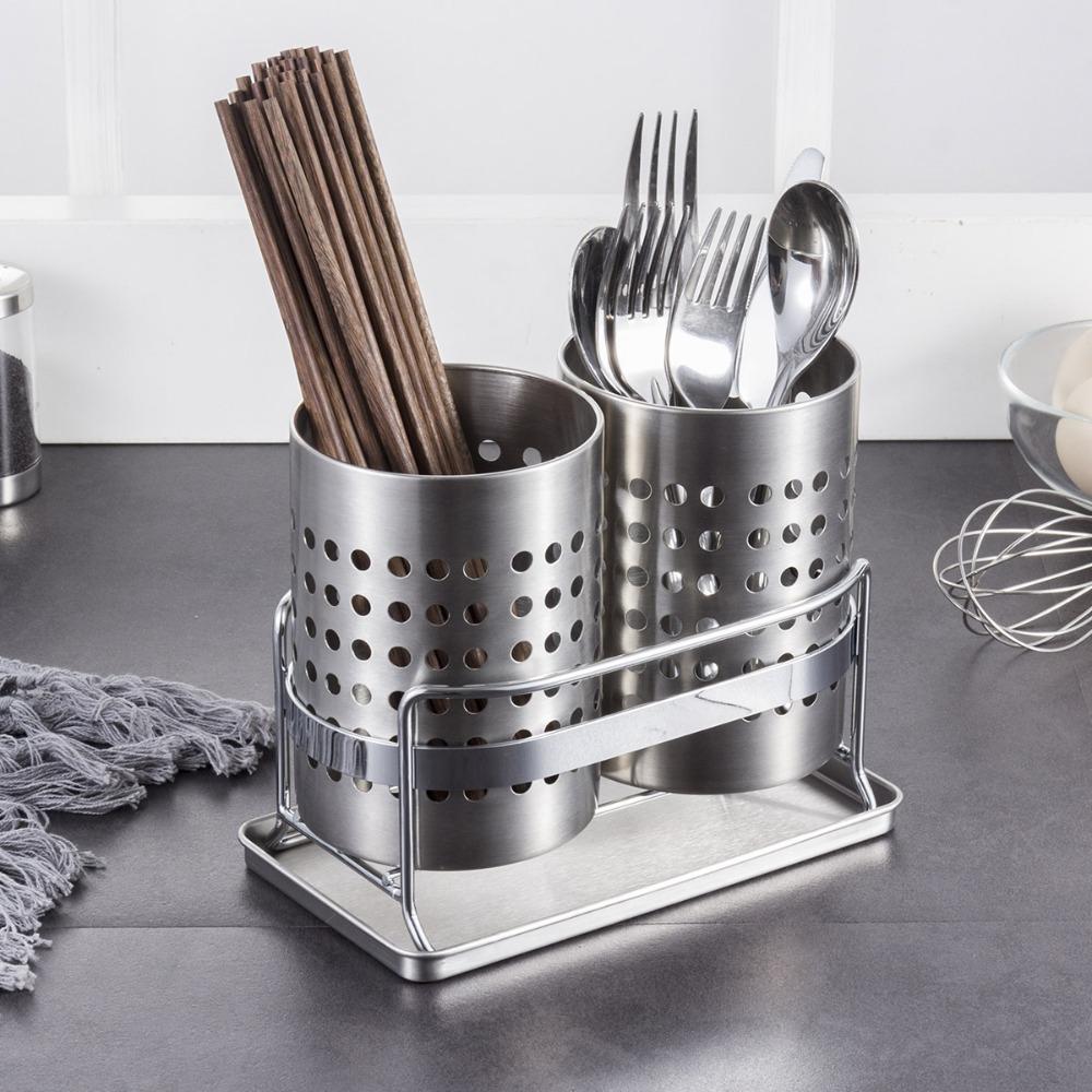 Rust-proof Cutlery Holder Well-ventilated Cutlery Basket Dinnerware Organizer  Kitchen Accessories