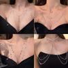 Stiletto Diamond Sexy Chest Chain Body Chain Elegant and Fashionable Design High-end Necklace Collar Chain Accessory