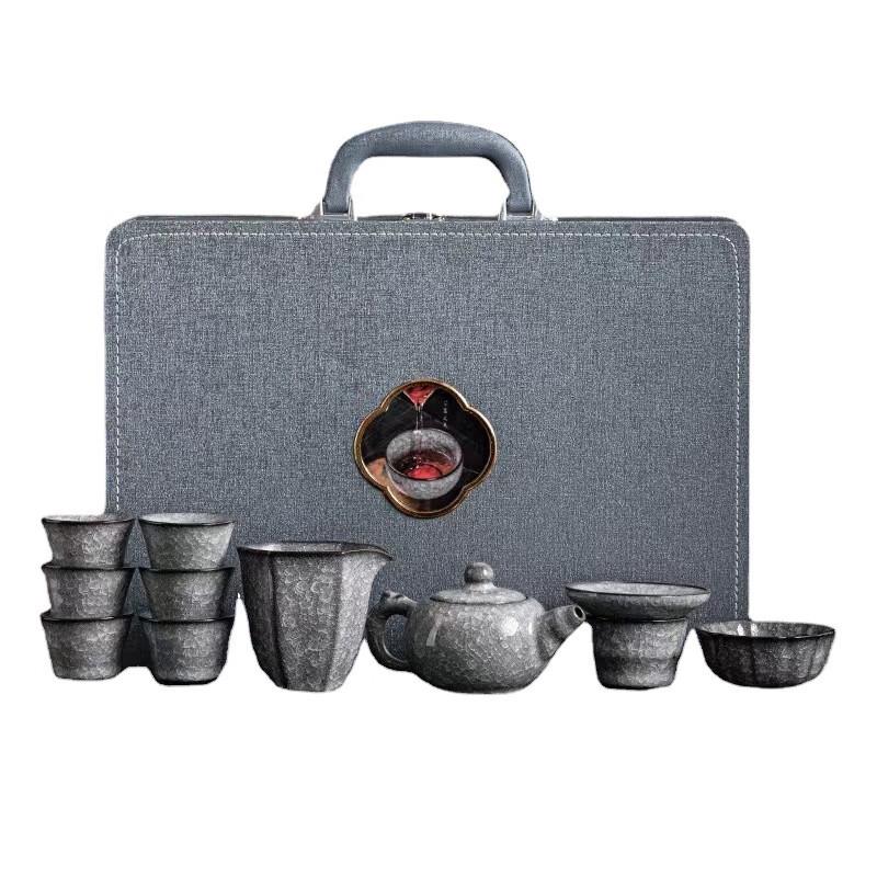 

DH Iron Core Black Ice Flower Glaze Kung Fu Tea Set