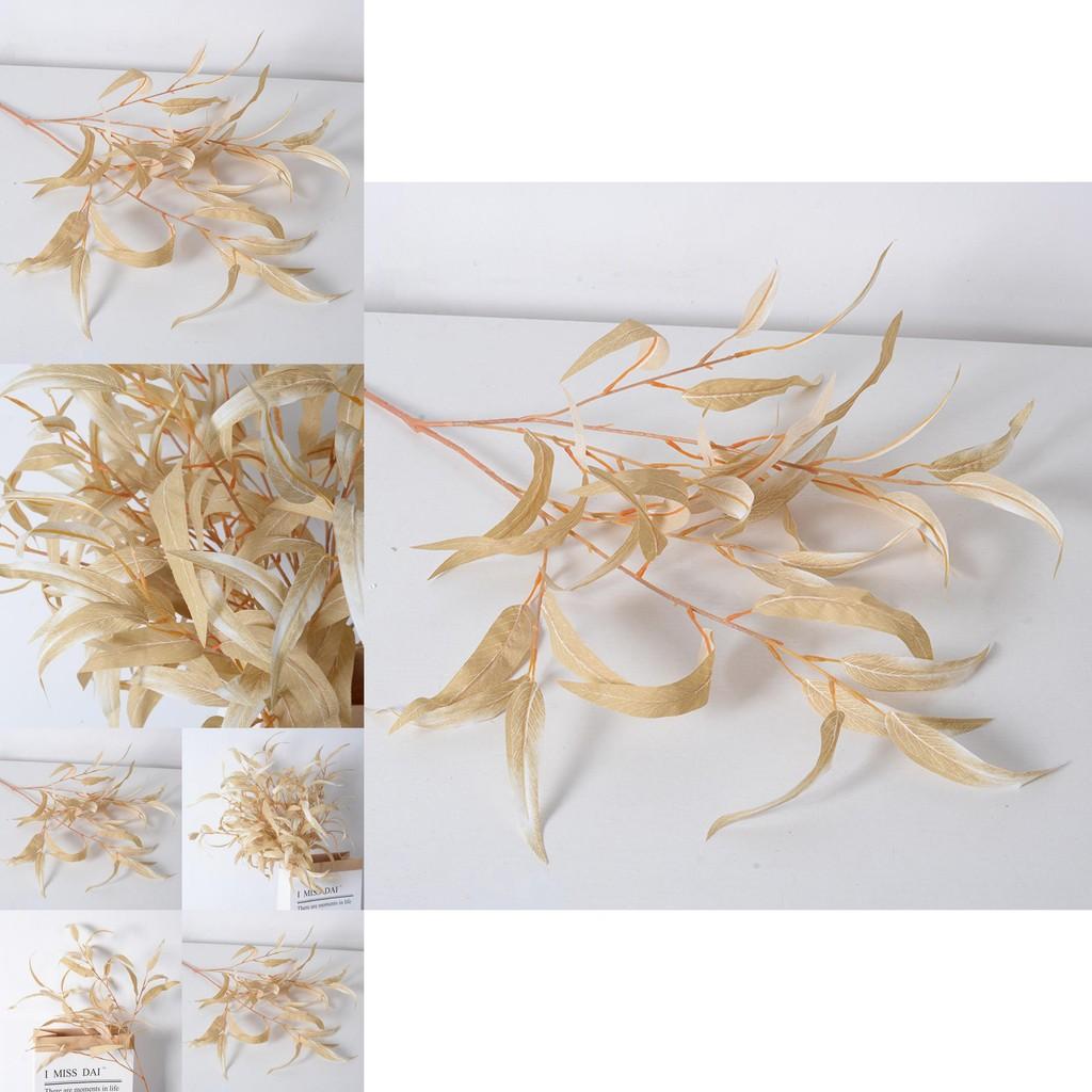 Faux Willow Leaf Plant With Injection Molding For Home And Event Decoration