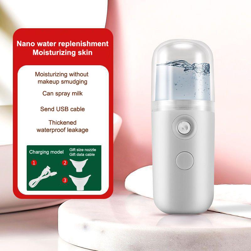 Augenbefeuchter Nano-Spray Brille Trocken und Adstringierend zur Linderung von Müdigkeit Tragbar USB-Aufladung Augenbad Trockene Augen Zerstäubung